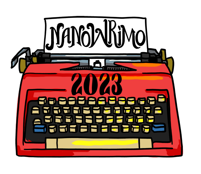NaNoWriMo 2023 Come Write In Kit - STICKERS AND BOOKMARKS ONLY!