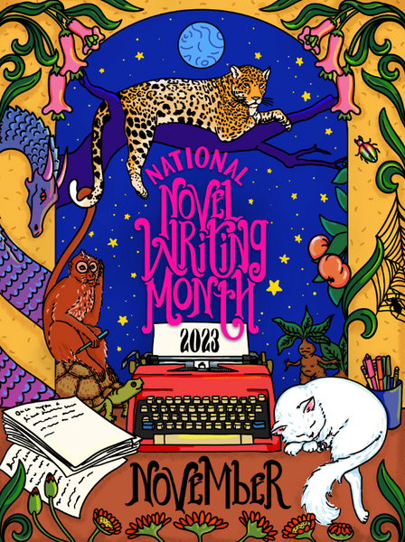 NaNoWriMo 2023 "Not Your Average Fairytale" Poster