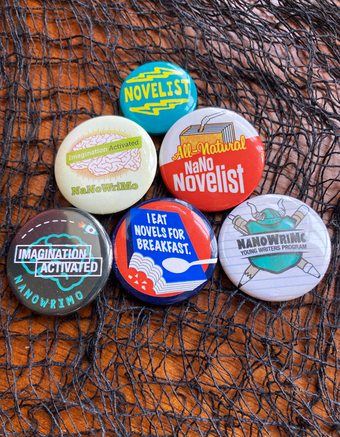 Vintage NaNoWriMo YWP Button Pack - Educators only!