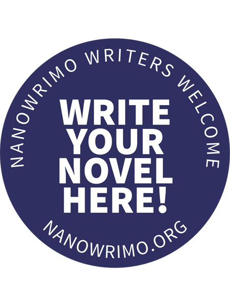 NaNoWriMo "Write Your Novel Here!" Window Cling (Updated!)